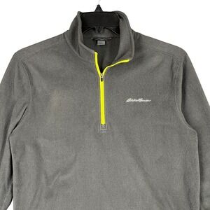 Eddie Bauer Fleece Mens S Quarter‎ Zip Lightweight Outdoor Hiking Adventure